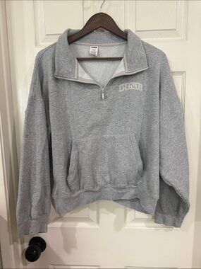 Women’s Pink by Victoria’s Secret hoodie half zip sweatshirt size XL